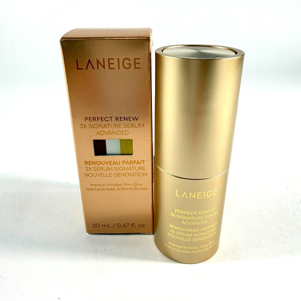 FAC SEALED Laneige Perfect Renew 3X Signature Serum Advanced .67 Fl Oz Firming